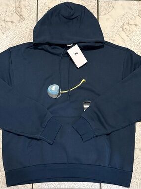 New Nike SB Cherry Fleece Pullover Skate Hoodie Navy Men’s Size Large FV7367-478